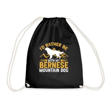 Berner Sennenhund - Turnbeutel - Schwarz - Vorne