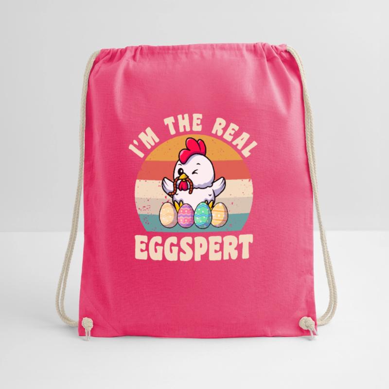 Eggspert Easter Easter Eggs Easter Chicken Drawstring Bag