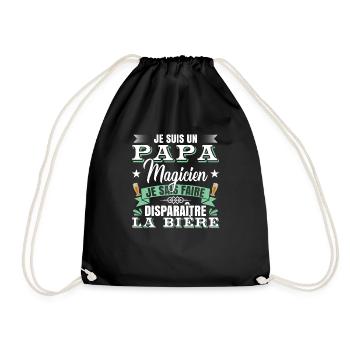Fête Des Père Cadeau | Je Suis Un Papa Magicien - Sac de sport léger - noir - Devant