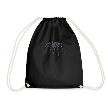 Tarantula I Tarantula Terrarium motif for - Drawstring Bag - black - Front