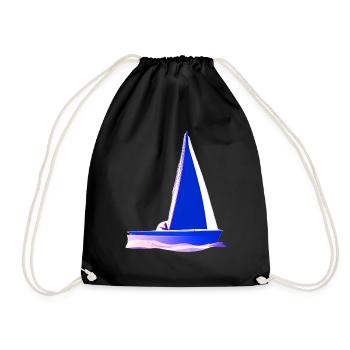 Sailing ship Sailors Sailing Sailing Sailing boat - Drawstring Bag - black - Front