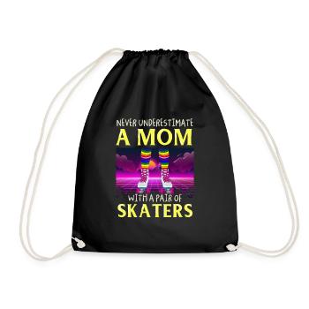 Inline Skater - Turnbeutel - Schwarz - Vorne