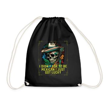 Je n’ai pas demandé à être mexicain, j’ai juste eu de la chance - Sac de sport léger - noir - Devant