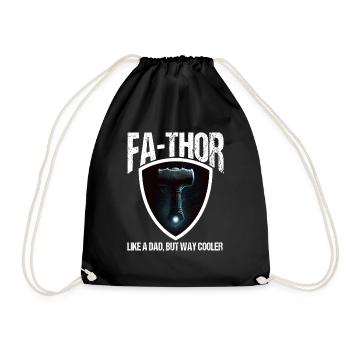 Papa Vathor Va Thor Fête des pères Fête des pères Cadeau de fête des pères - Sac de sport léger - noir - Devant