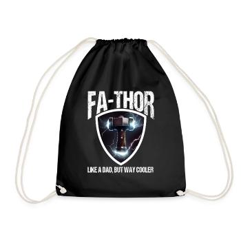 Papa Vathor Va Thor Fête des pères Fête des pères Cadeau de fête des pères - Sac de sport léger - noir - Devant