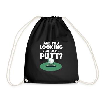 Regardez-vous mon putt? Golfing Golf - Sac de sport léger - noir - Devant