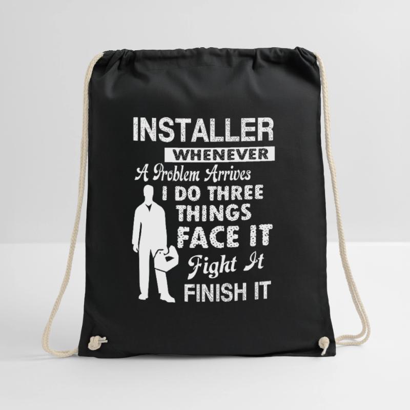 Installer Installer Solves Problem Drawstring Bag