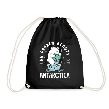 The frozen beauty of Antarctica Expedition - Drawstring Bag - black - Front