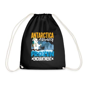 Antarctica a world of frozen enchantment - Turnbeutel - Schwarz - Vorne