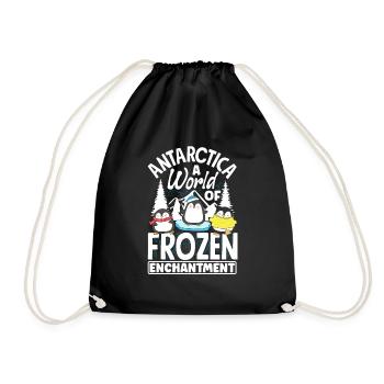Antarctica a world of frozen enchantment - Turnbeutel - Schwarz - Vorne