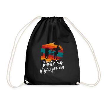 Smok 'em If You Got 'em Meat Saison des barbecues - Sac de sport léger - noir - Devant