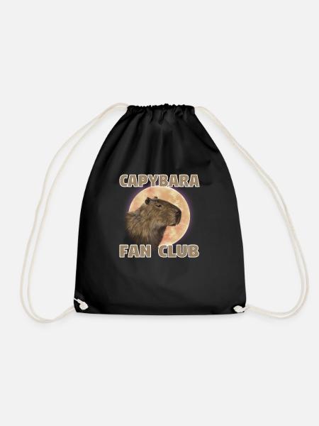 Wasserschwein Capybara Fan Club Cappybara Fans - Turnbeutel - Schwarz