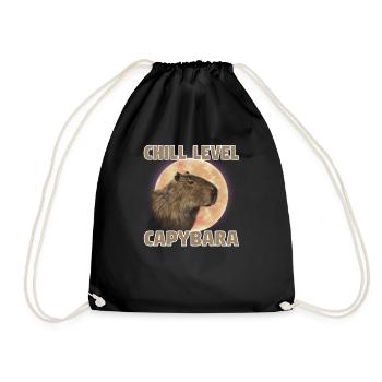 Wasserschwein Capybara Fan Club Cappybara Fans - Drawstring Bag - black - Front