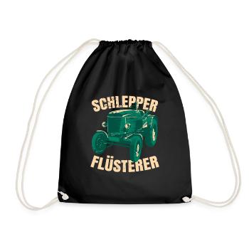 Schlepper Flüsterer - Turnbeutel - Schwarz - Vorne