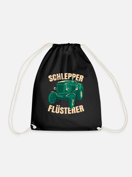 Schlepper Flüsterer - Turnbeutel - Schwarz