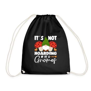 Ce n’est pas thésauriser si son jardin de gnomes elfes - Sac de sport léger - noir - Devant