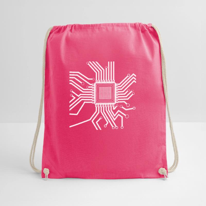 Developer Coder Programmer Microchip Drawstring Bag