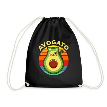 Avogato Guacamole - Drawstring Bag - black - Front