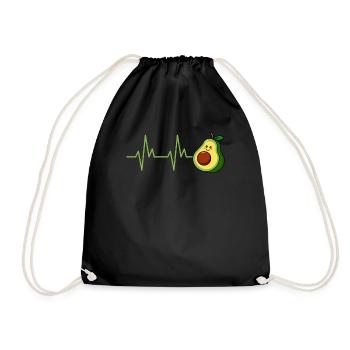 Avocado Design Mangeur d’avocat - Sac de sport léger - noir - Devant