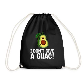 Don't Give A Guac Avocado Guacamole Lover - Drawstring Bag - black - Front