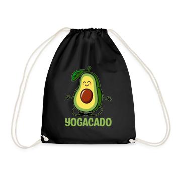 Yogacado Avocat Guacamole Amants Avocats - Sac de sport léger - noir - Devant