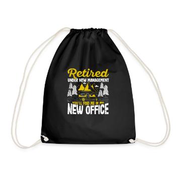 Retraité sous la nouvelle direction Office Camping - Sac de sport léger - noir - Devant