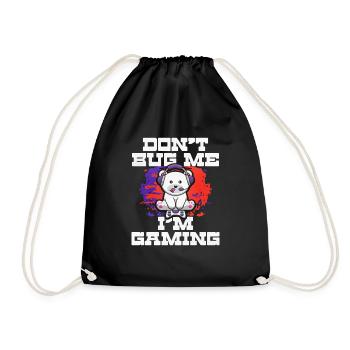 Gaming Gaming Computer Games Gift - Drawstring Bag - black - Front