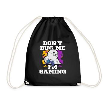 Gaming Gaming Computer Games Gift - Drawstring Bag - black - Front
