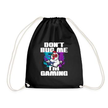 Gaming Gaming Computer Games Gift - Drawstring Bag - black - Front
