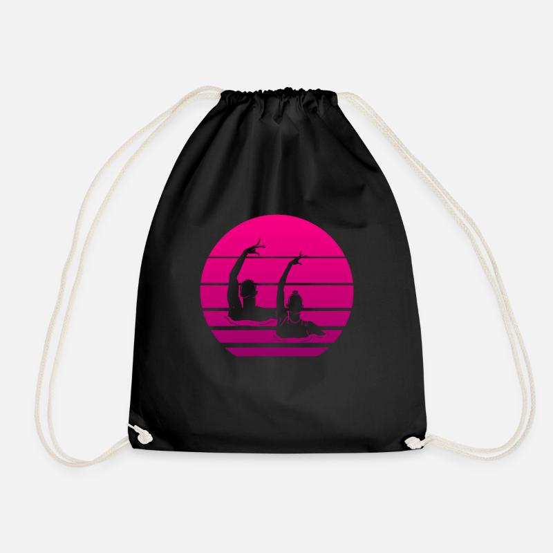 Synchronschwimmen Design für Synchronschwimmerin - Turnbeutel - Schwarz