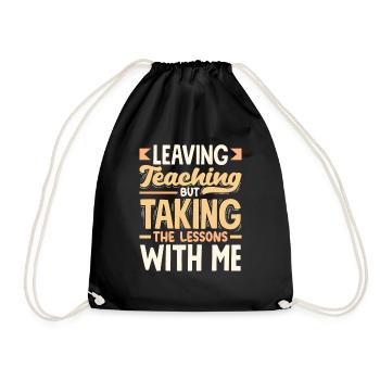 Quitter l’enseignement mais prendre les leçons avec moi - Sac de sport léger - noir - Devant