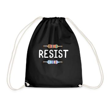 Physique de la résistance de résistance - Sac de sport léger - noir - Devant