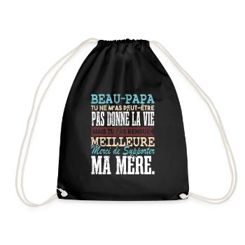 Drôle Beau Papa Fête Des Pères - Sac de sport léger - noir - Devant