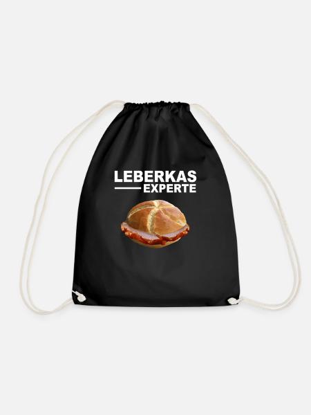 Leberkäs Bayern Leberkas Semmel Fleischkäse - Turnbeutel - Schwarz