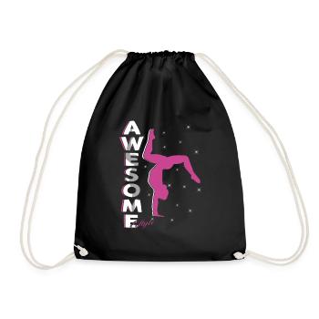 Great Style - Women's Gymnastic Dance - Drawstring Bag - black - Front