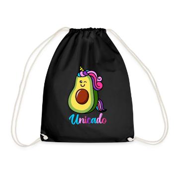 Unicado Avocat Licorne Guacamole Lover - Sac de sport léger - noir - Devant
