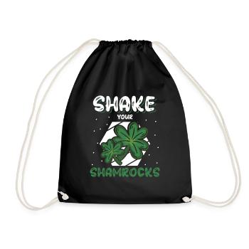 Lustige Irische Saint Patricks Day Shake Your - Turnbeutel - Schwarz - Vorne