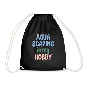 Aquascaping est mon aquarium cadeau de passe-temps - Sac de sport léger - noir - Devant