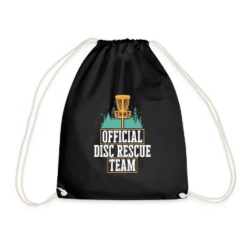 Discgolf Disc Golf Frisbee - Drawstring Bag - black - Front