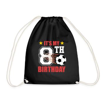 Joueur de football-8. - Sac de sport léger - noir - Devant
