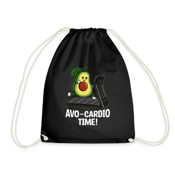 Avocado clothing for men Avocado men's clothing - Drawstring Bag - black - Front