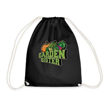 Hobby Gardener Garden Siblings Garden Sister - Sac de sport léger - noir - Devant