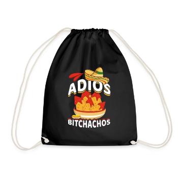 Bye Nachos Taco Happy Cinco De Mayo - Drawstring Bag - black - Front