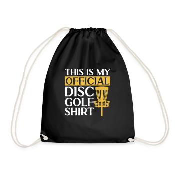 Discgolf Disc Golf Frisbee - Drawstring Bag - black - Front
