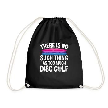 Discgolf Disc Golf Frisbee - Drawstring Bag - black - Front