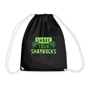 Lustige Irische Saint Patricks Day Shake Your - Turnbeutel - Schwarz - Vorne