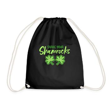 Lustige Irische Saint Patricks Day Shake Your - Turnbeutel - Schwarz - Vorne
