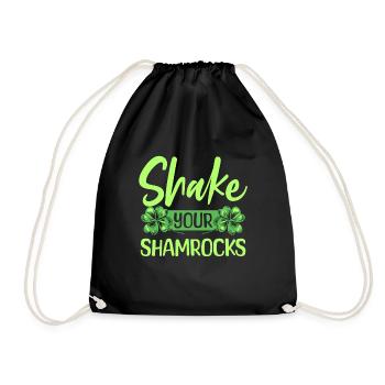 Lustige Irische Saint Patricks Day Shake Your - Turnbeutel - Schwarz - Vorne