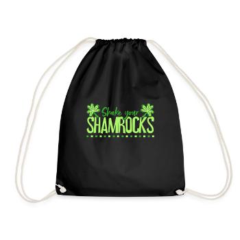 Lustige Irische Saint Patricks Day Shake Your - Turnbeutel - Schwarz - Vorne