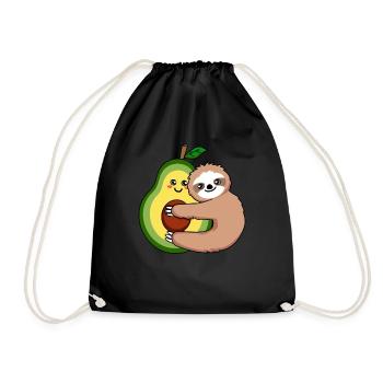 Avocado Men's Clothing Avocado Lover - Drawstring Bag - black - Front